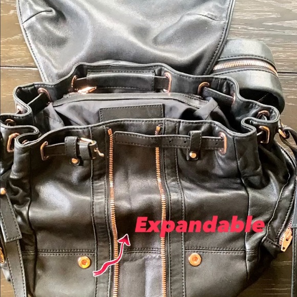 Alexander Wang Black Backpack with Rose Gold Accents - Picture 10 of 11